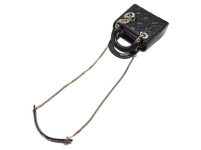 Borsa Lady Patent Christian Dior Nero - vista 4