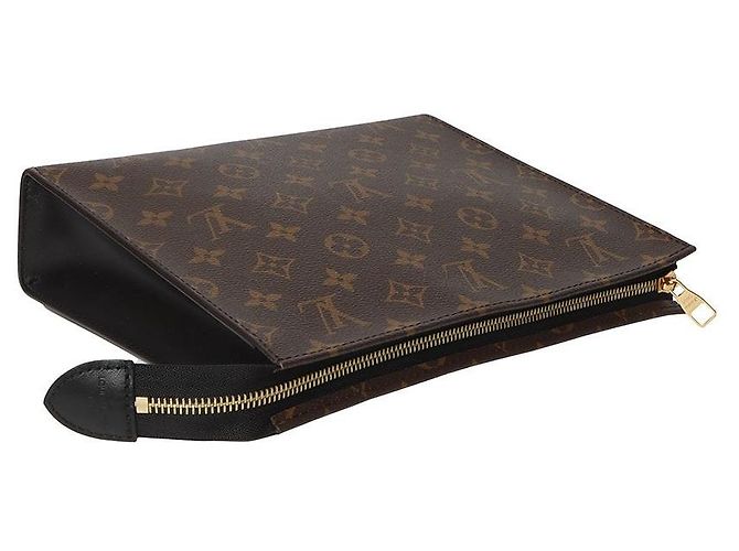 Louis Vuitton Pochette Toilette Monogram NM Nero - vista 4