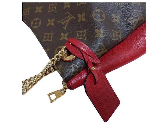 Louis Vuitton Borsa a Spalla Monogram Canvas Cherry Shiren MM Nero - vista 6