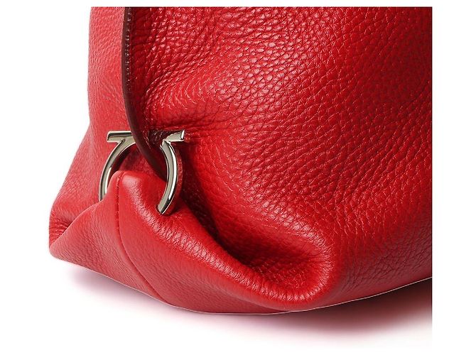 Salvatore Ferragamo Panisha Silver Gancini Shoulder Argento - vista 5