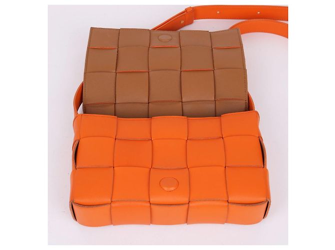 Bottega Veneta Piccola borsa a tracolla Cassette Arancione - vista 10