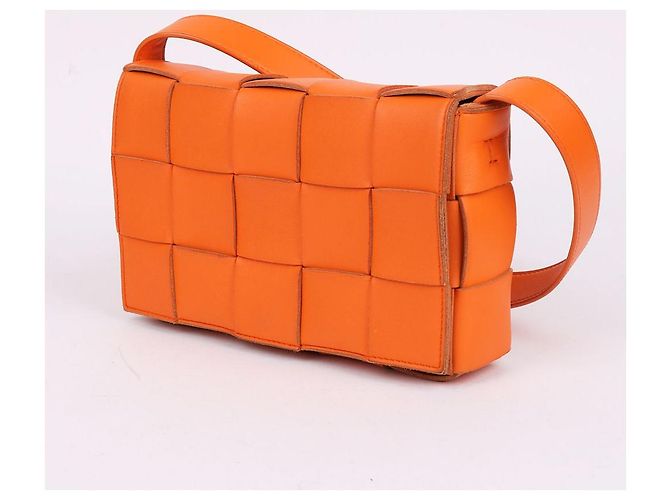 Bottega Veneta Piccola borsa a tracolla Cassette Arancione - vista 2