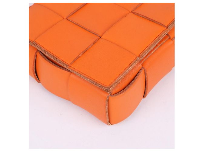 Bottega Veneta Piccola borsa a tracolla Cassette Arancione - vista 8