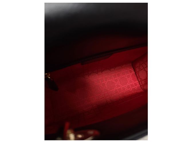Dior Borsa Lady MY ABC Small in agnello Cannage nero - vista 4
