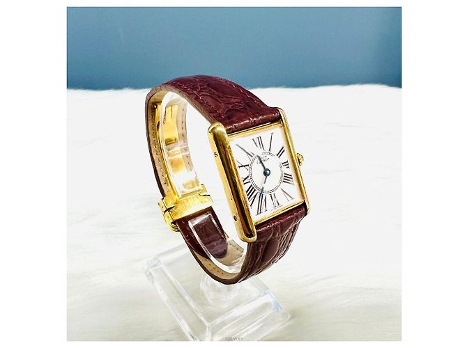 Orologio Cartier Must Tank placcato oro - vista 2