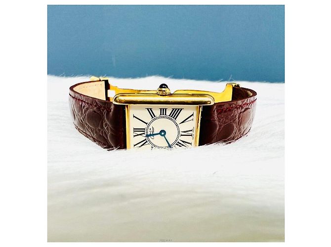 Orologio Cartier Must Tank placcato oro - vista 4