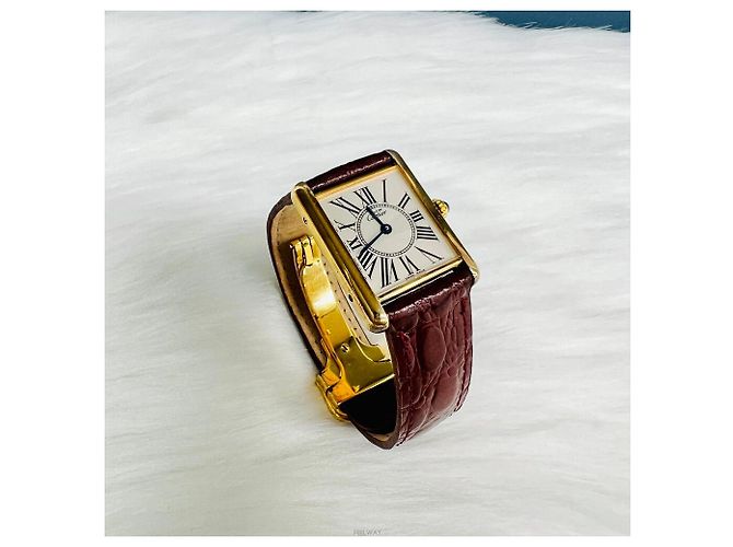 Orologio Cartier Must Tank placcato oro - vista 7