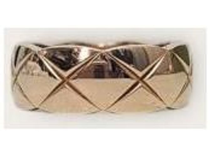 Chanel Coco Crush Ring Small gesteppt Diamant Beige Gold Braun - Ansicht 2