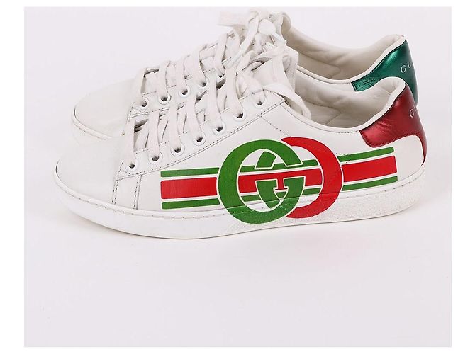 Gucci Weiße Damen-Sneaker mit Interlocking-Logo - Ansicht 5