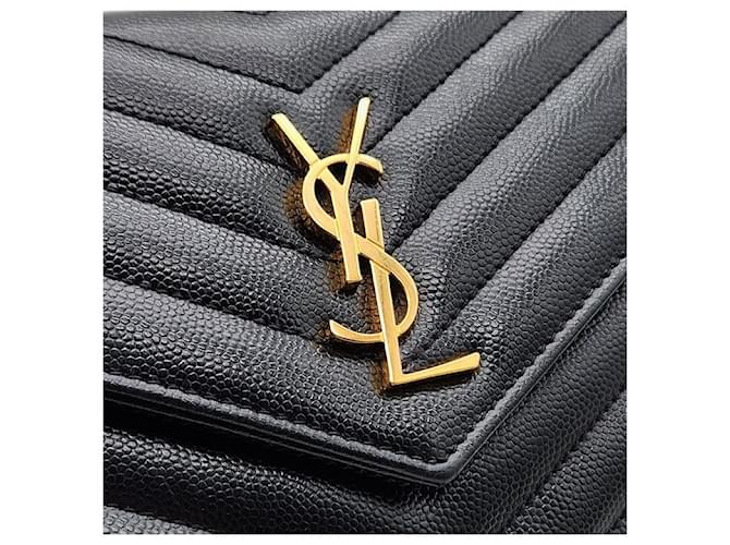 Saint Laurent Borsa a tracolla Monogram Envelope Chain Nero - vista 8