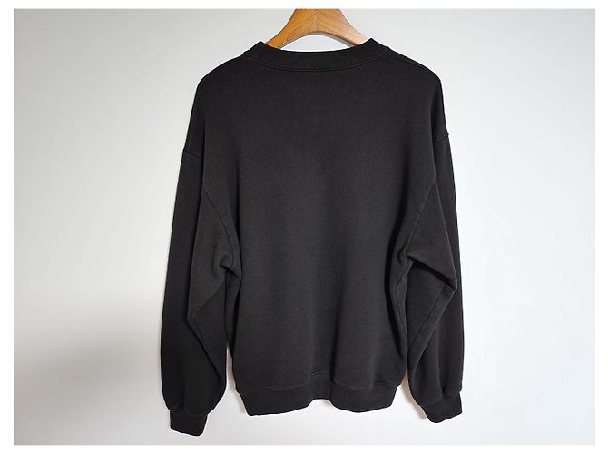 Balenciaga Black Paris Flag Embroidered Sweatshirt - view 3