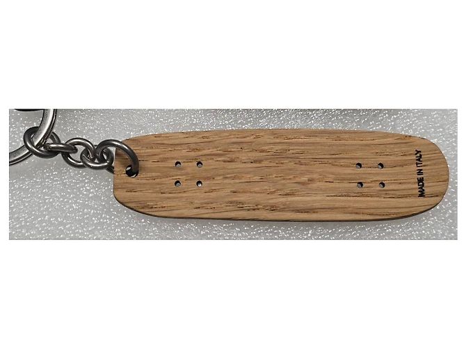 Saint Laurent Portachiavi con logo skateboard in legno Multicolore - vista 6