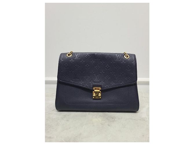 Louis Vuitton Borsa a Spalla Navy Monogram Empreinte Saint Germain Blu - vista 2