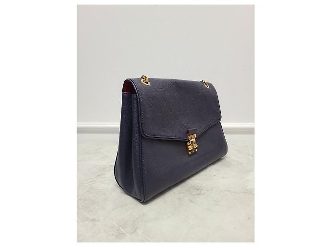 Louis Vuitton Borsa a Spalla Navy Monogram Empreinte Saint Germain Blu - vista 4