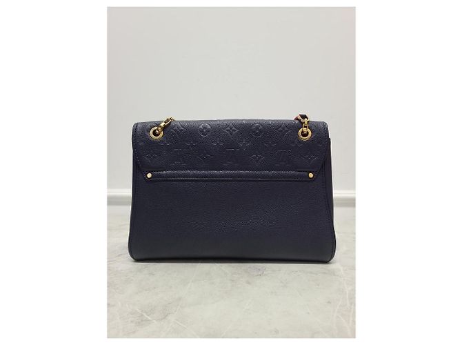 Louis Vuitton Borsa a Spalla Navy Monogram Empreinte Saint Germain Blu - vista 6