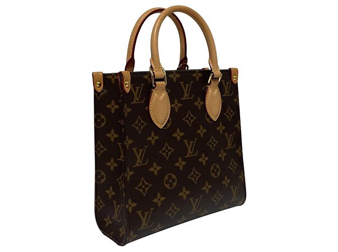 Louis Vuitton Monogram Sac Plat BB Tote Bag Schwarz - Ansicht 2