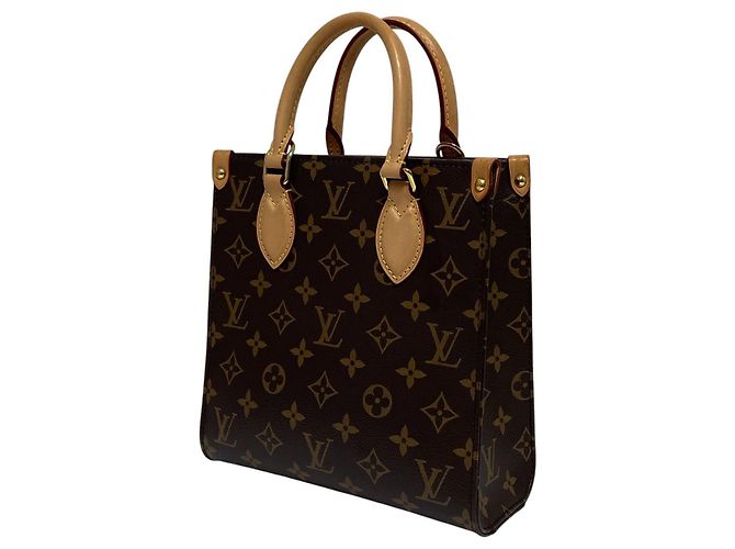 Louis Vuitton Monogram Sac Plat BB Tote Bag Schwarz - Ansicht 3