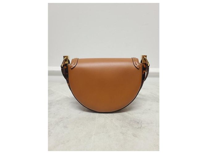 Fendi Borsa a tracolla Moonlight in pelle marrone e tonalità oro - vista 7