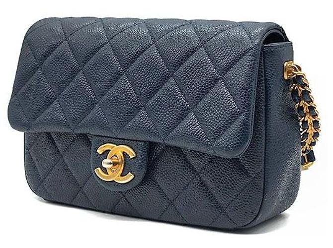Chanel Borsa a Catena Caviar Soul Blu - vista 2