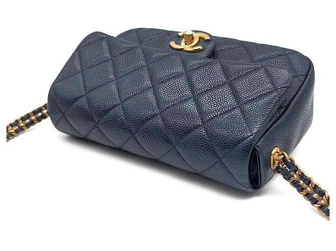 Chanel Borsa a Catena Caviar Soul Blu - vista 6