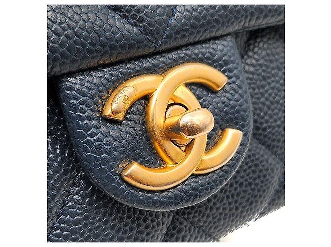 Chanel Borsa a Catena Caviar Soul Blu - vista 8