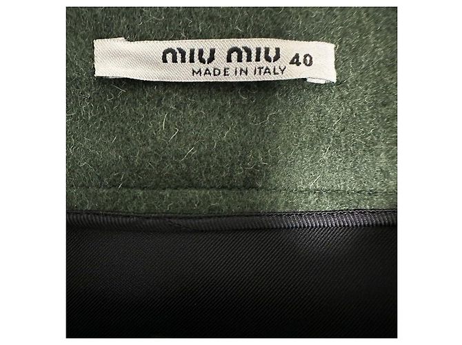 Miu Miu Falda de lana Negro - vista 7