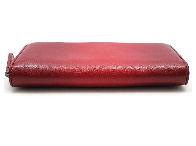 Bottega Veneta Red Gradient Zip Around Long Wallet - view 5