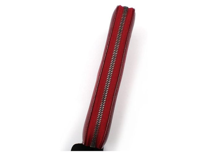 Bottega Veneta Red Gradient Zip Around Long Wallet - view 6