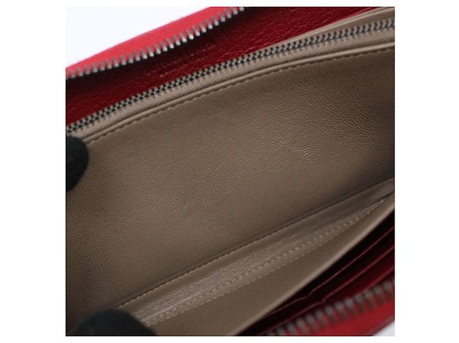 Bottega Veneta Red Gradient Zip Around Long Wallet - view 8