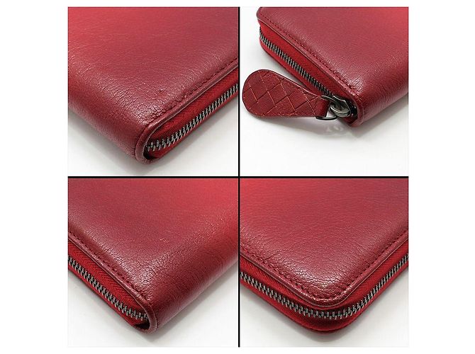Bottega Veneta Red Gradient Zip Around Long Wallet - view 9