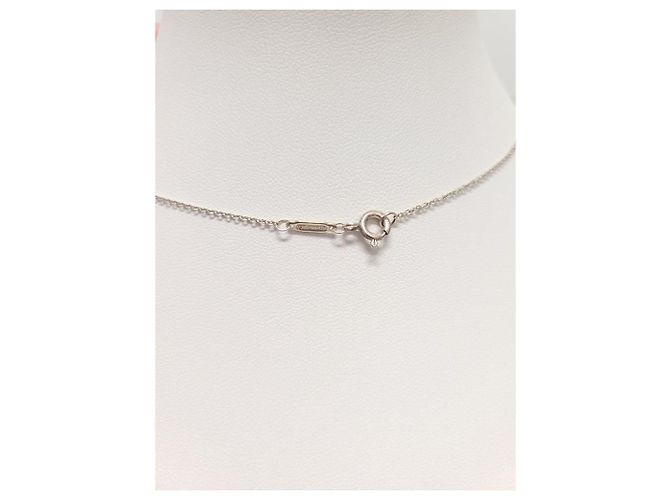 Tiffany & Co Mini Collana con Pendente a Doppio Cuore in Argento e Oro Rosa - vista 4
