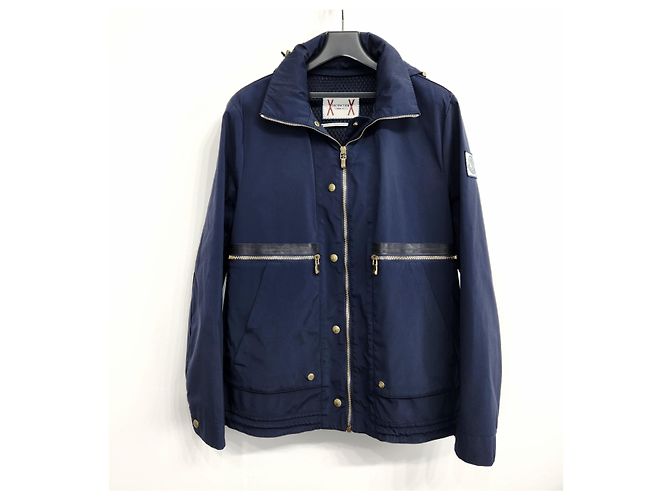 Moncler Giacca a vento con cappuccio Gamma Blue placcata oro - vista 2