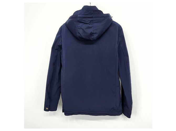 Moncler Giacca a vento con cappuccio Gamma Blue placcata oro - vista 3