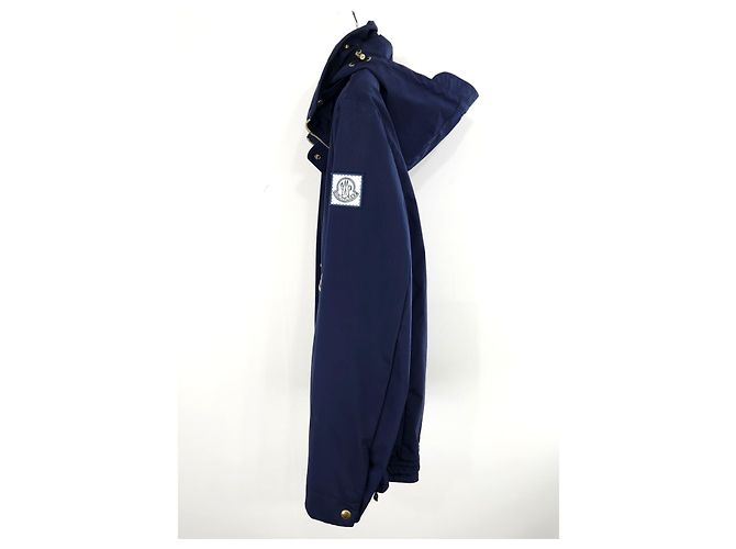 Moncler Giacca a vento con cappuccio Gamma Blue placcata oro - vista 4