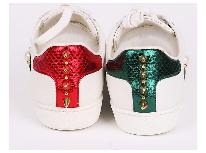 Gucci Sneakers Pearl Stud Ace da donna Bianco - vista 8