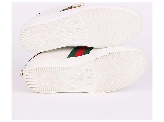 Gucci Sneakers Pearl Stud Ace da donna Bianco - vista 9