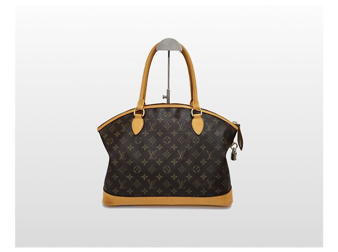 Louis Vuitton Borsa Tote Orizzontale Monogram Lockit da donna Marrone - vista 2