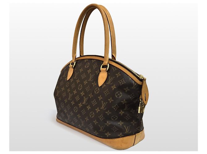 Louis Vuitton Borsa Tote Orizzontale Monogram Lockit da donna Marrone - vista 3