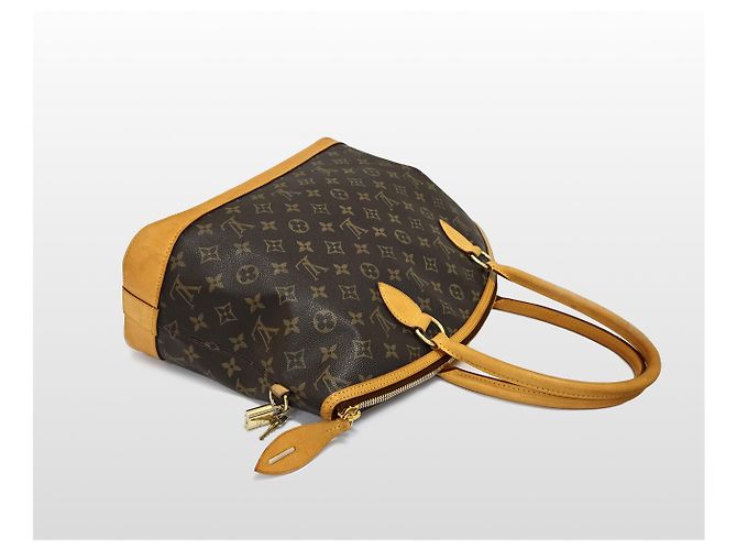 Louis Vuitton Borsa Tote Orizzontale Monogram Lockit da donna Marrone - vista 4