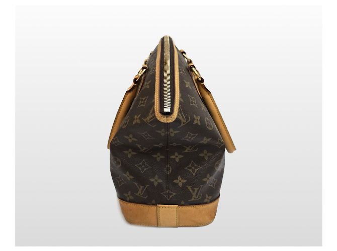 Louis Vuitton Borsa Tote Orizzontale Monogram Lockit da donna Marrone - vista 7