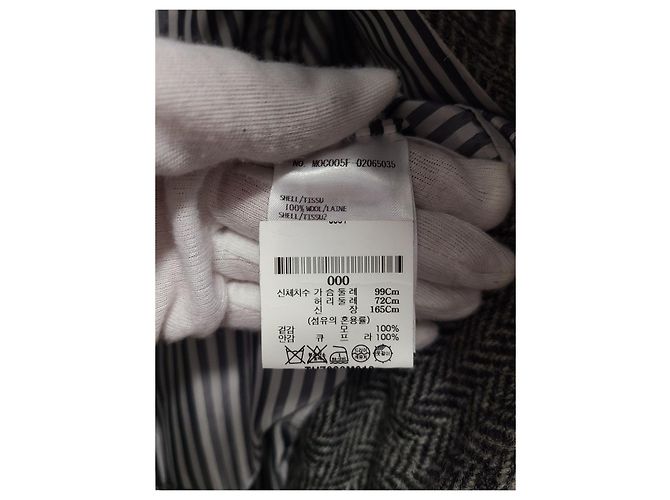 Thom Browne Gray Chesterfield Funmix Check Wool Coat - view 5