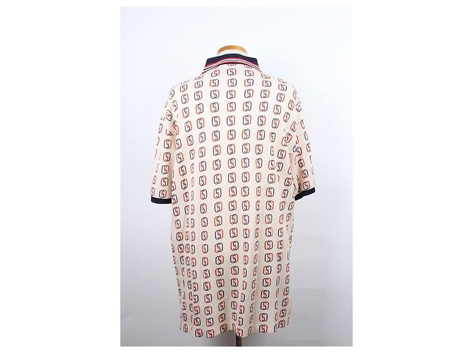 Gucci Polo-Shirt aus Baumwolle mit Horsebit-Print XL Mehrfarben - Ansicht 3