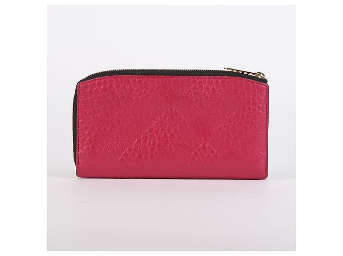 Burberry Cartera larga de cuero rosa - vista 2