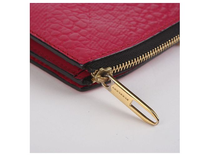 Burberry Cartera larga de cuero rosa - vista 5
