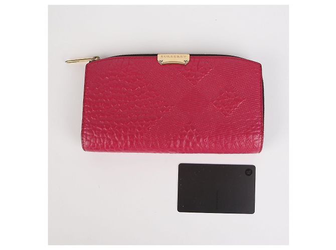 Burberry Cartera larga de cuero rosa - vista 8