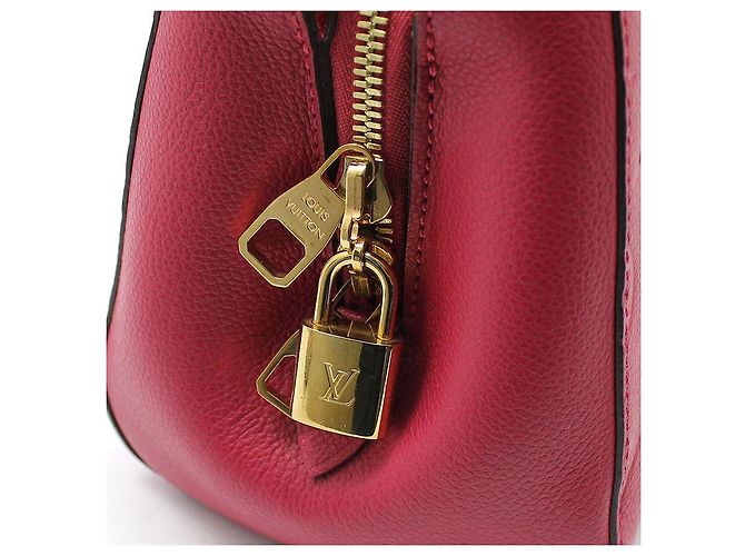 Louis Vuitton Borsa a Spalla Monogram Empreinte Montaigne BB Rosso - vista 7