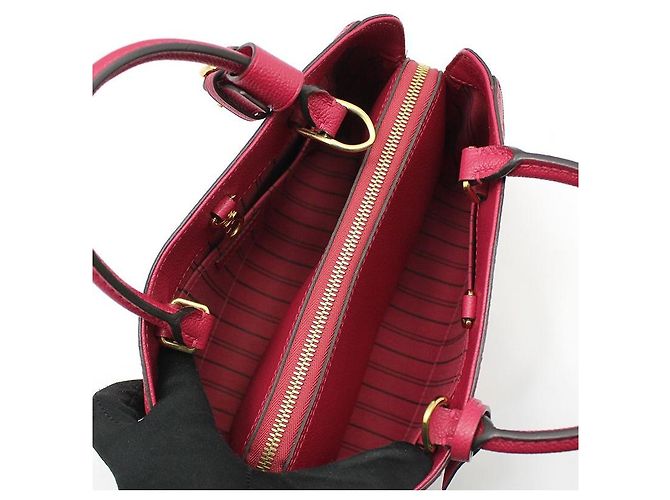 Louis Vuitton Borsa a Spalla Monogram Empreinte Montaigne BB Rosso - vista 9