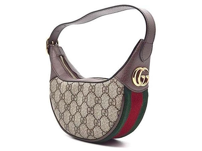 Gucci Borsa Hobo Mini Ophidia GG Supreme Marrone - vista 2