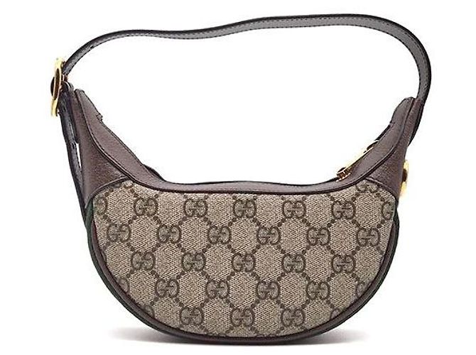 Gucci Borsa Hobo Mini Ophidia GG Supreme Marrone - vista 3