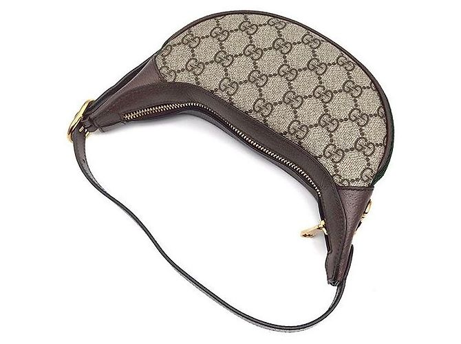 Gucci Borsa Hobo Mini Ophidia GG Supreme Marrone - vista 4